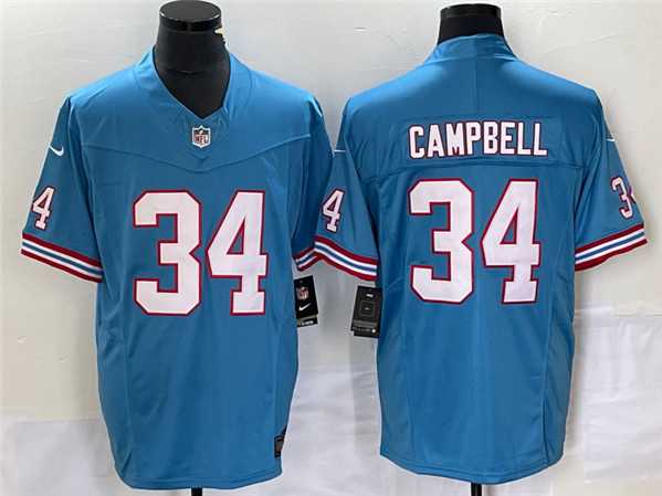 Men's Tennessee Titans #34 Earl Campbell Light Blue 2023 F.U.S.E. Vapor Limited Throwback Stitched Football Jersey,We sell and wholesale Men's Tennessee Titans #34 Earl Campbell Light Blue 2023 F.U.S.E. Vapor Limited Throwback Stitched Football Jersey on line form chian!